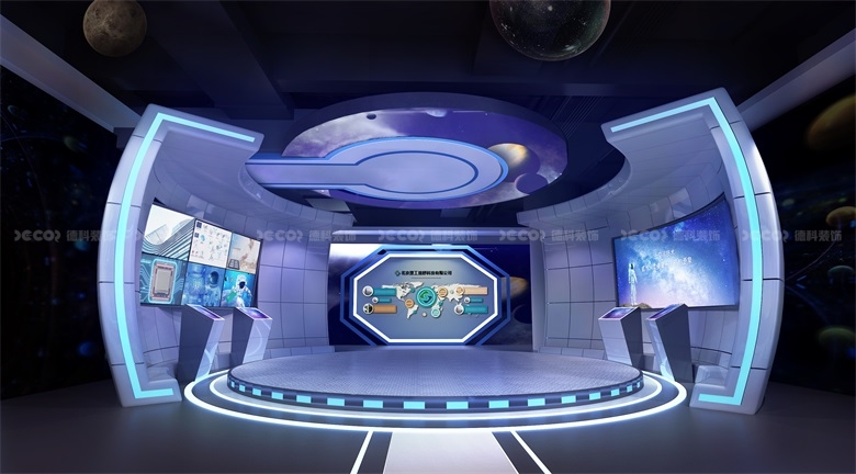 在企業(yè)展館設(shè)計中，如何合理利用空間分隔和展示區(qū)域劃分？